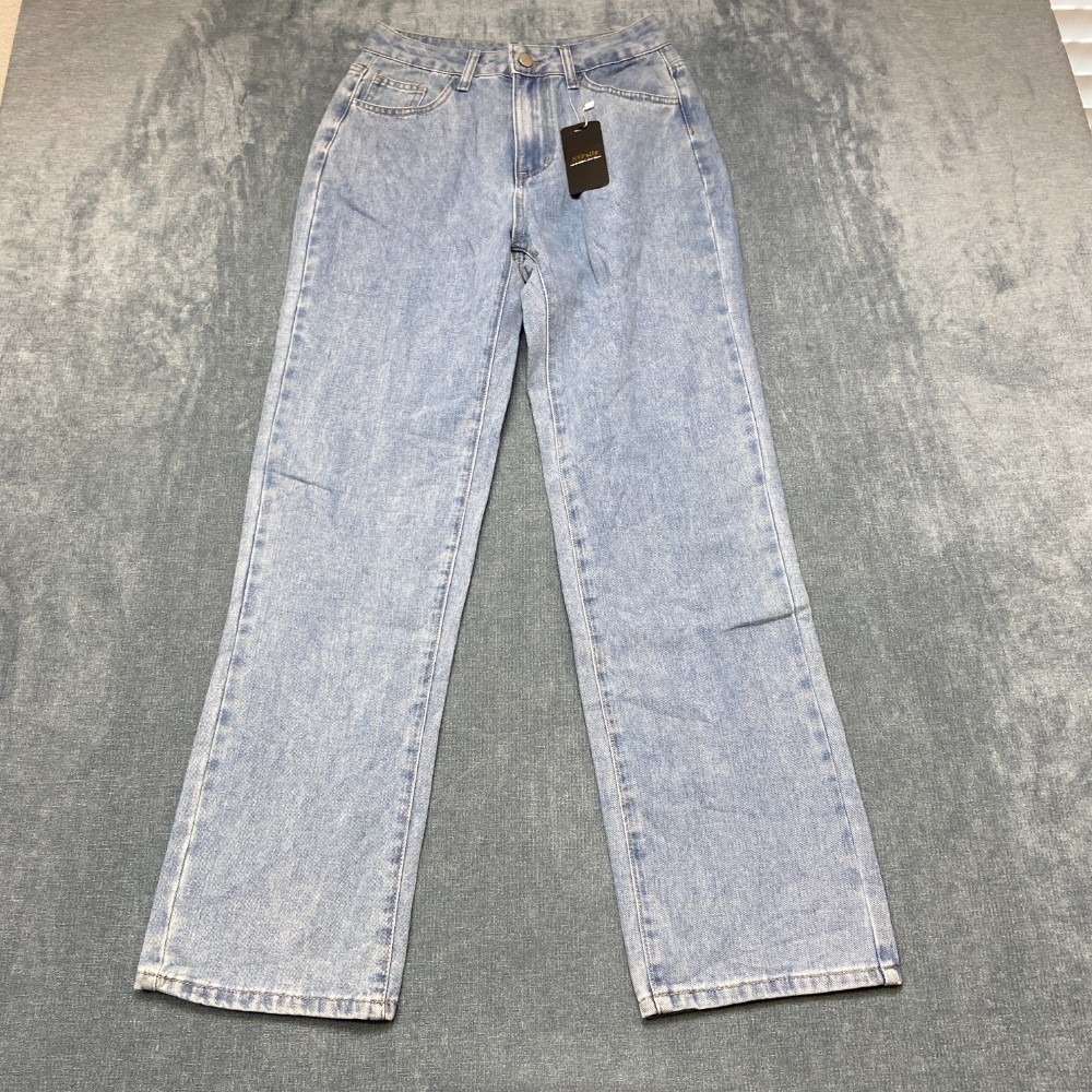 NVFelix Jeans Womens Small 30x29.5 Blue Denim Cotton Non Stretch Straight Leg